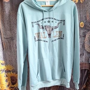 Morgan Wallen Teal Graphic Hoodie